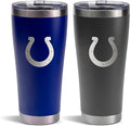 The Memory Company Officially Licenced NFL 30OZ Tumbler Set - 2-Pack Home & Away Stainless Steel Insulated Tumblers with Straws, Double Wall Vacuum Sealed Football Fan Drinkware