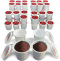 48 iFillCup Pods - Use Your Favorite Coffee, Fits all K Cup Brewers, Save $Hundreds, Holds 50% More Coffee for a Richer or a Larger Brew for Morning Commute (Red)