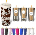 Frost Buddy Togo Buddy 30oz Stainless Steel Vacuum Insulated Tumbler To Go Coffee Cup – Iced Coffee Sleeve, Travel Mug, Thermal Cup for Hot & Cold Drinks, Dunkin Cup (Cowabunga)