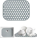 SAMSIER Silicone Sink Protectors Mats (13x11 & 14x12 & 16x12 & 18x16 & 19x14 & 21x16 & 22x13 & 25x16 & 26x14 & 28x14 & 30x16) for Bottom of Kitchen Sink (16.7”x12.5”)