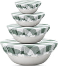 Reusable Cotton Bowl Covers - 100% Organic Cotton Fabric, Sage Green Cloth Bowl Cover Set with Elastic to Cover Fruits, Vegetables and Baking Bowls - Perfect for Salads and Bread Bowls (Sage Green)