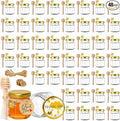GIVAMEIHF Mini Glass Honey jars with Lids-1.5oz,48 pack Honey Jars,Small Honey Jar with Dipper,Thank You Tags,Jutes Rope,Empty Glass Jars for Jams,Baby Shower, Wedding Favors, Party Favors
