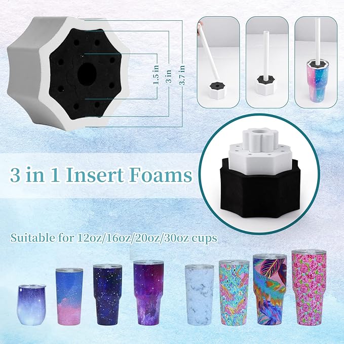 Multi Cup Turner for Tumblers,4X Cup Spinner for Tumblers with 4 ON/Off Switch for Epoxy Resin Tumblers Creating Craft…