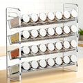 Nieifi Transparent Spice Rack Rustproof,without Seasoning Jars,4-Tier ABS Plastic Spice Rack Organizer for Cabinet and Countertop,Thickened Corrosion-Resistant-Tiered Kitchen Accessories