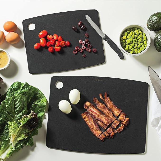 Epicurean Kitchen Series 11.5" × 9" Cutting Board, Non-Toxic, Dishwasher Safe, Made in the USA, Slate