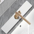 Stone Faucet Mat for Kitchen Sink, Diatomite Fast Drying Absorb Moisture Tray, Prevents Water Buildup, Durable Anti-slip Splash Guard Sink Protector (White, 20“x4”)