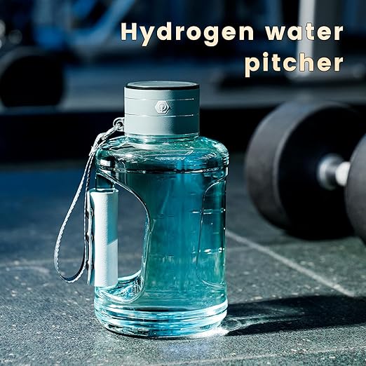 Hydrogen Water Bottle Generator 1.5L High-Capacity, USB Portable Hydrogen Water Machine, Hydrogen Water Ionizer Cup, Sports Water Bottle with SPE/PEM Technology (Turquoise)