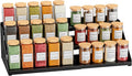 BOIVSHI Spice Organizer, Spice Rack for Expandable 3-Tier, Spice Organization for Cabinet Expandable Width and Adjustable Height, Seasoning Organizer for Cabinet, Countertop, Pantry, Black