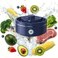 Fruit and Vegetable Washing Machine, Waterproof Fruit and Vegetable Cleaner, Rotatable Fruit and Vegetable Machine, The Fruit Cleaner Device Automatically Turns on in The Water (Blue)