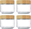 Glass Jars - Glass Canister - 10oz Airtight Wide Mouth Yogurt Containers with Lids,for Meal Prep, Snack, Yogurt, Oatmeal, Sugar