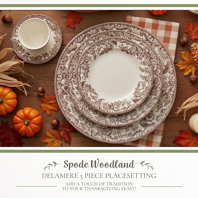 Spode Delamere 5-Piece Place Setting, Service for 1