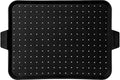 Baking & Splatter Screen for Frying Pan Beckon Ware | USA Brand | 17.5 x 12 Inch, Black, Multi-Use Silicone Baking Rack for Oven, and Stove – Grease Splash Guard, Baking Supplies, Pastry Sheet