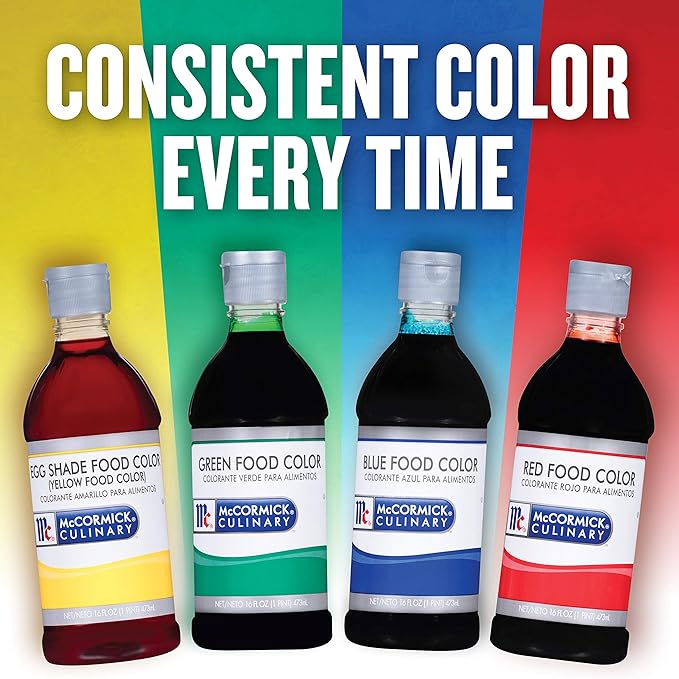 McCormick Culinary Red Food Coloring, 32 fl oz - One 32 Fluid Ounce Bottle of Red Food Dye With Rich Red Color Perfect for Red Velvet Cakes, Frosting, Icing, Cookies and More