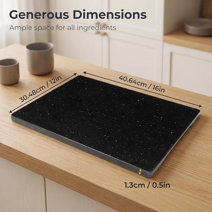Black Marble Cutting Board, 12x16 | Pastry, Cheese & Charcuterie