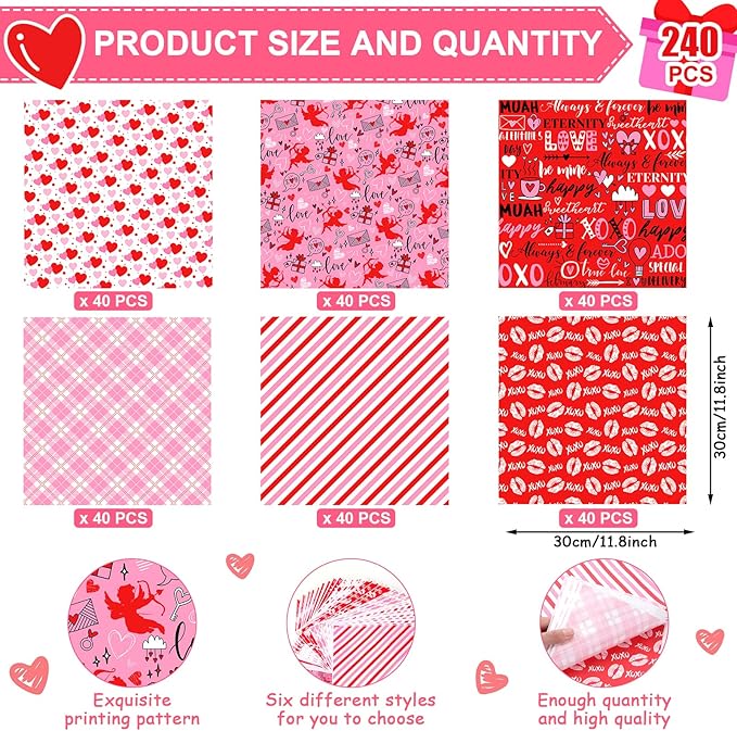 240Pcs Wax Paper Dry Waxed Deli Sheets 12x12in Sandwich Wrapper Decorative Parchment Sheet Food Basket Liner Greaseproof Paper Liners for Mother's Day Wedding Home Kitchen Wedding Birthday Party Favor
