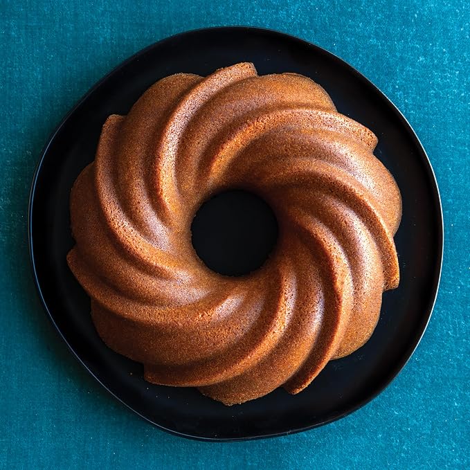 Nordic Ware Formed Swirl Bundt, 10 Cup, Twilight Blue