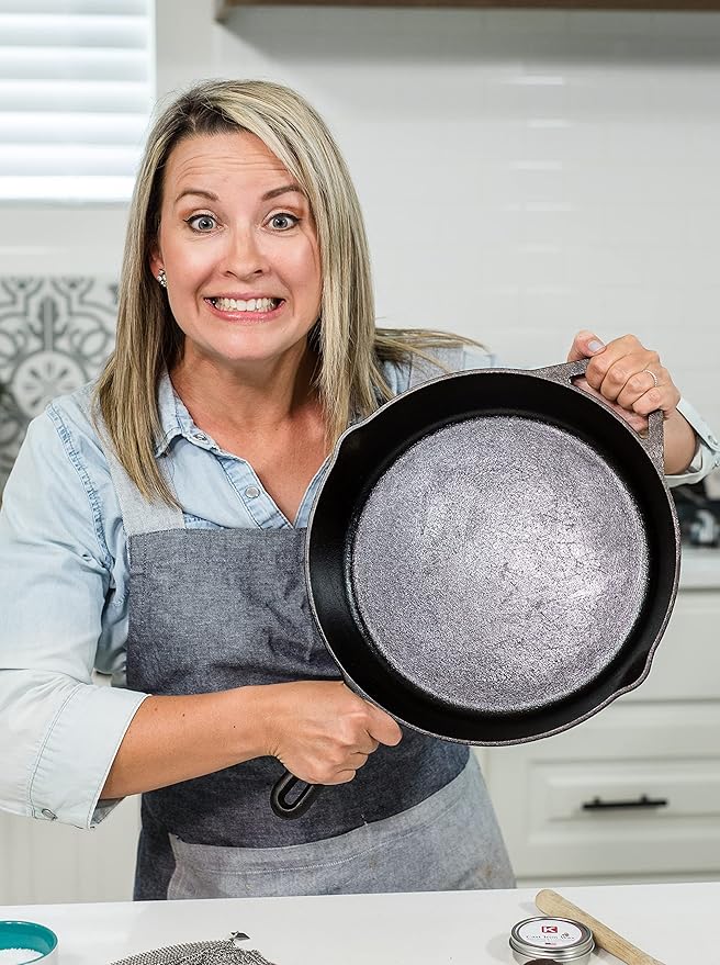 Knapp Made Cast Iron Seasoning Wax and Carbon Steel Seasoning Wax - 2 Oz Unique Blend of Natural Oils and Beeswax - Restore Cast Iron, Steel, Cutting Board, Kitchenware.Wood Furniture