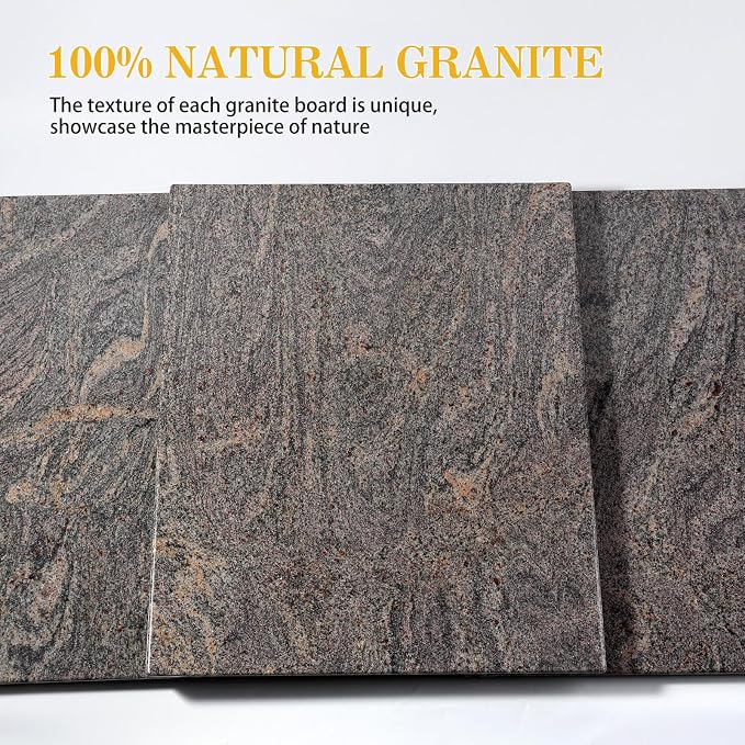 Koville Marble Cutting Board for Kitchen, 20x16 Inches Large Marble Slab Cheese Board, Rectangular Serving Board for Baking Charcuterie Pastry, Natural Stone Board for Countertop (Paradiso)