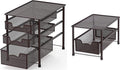 Simple Houseware Stackable 3 Tier Sliding Basket + Single Tier Sliding Basket