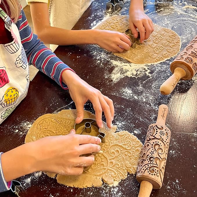 EGYPT HIEROGLYPHS EMBOSSING ROLLING PIN LASER ENGRAVED ROLLING PIN for EMBOSSED COOKIES GIFT for FRIEND