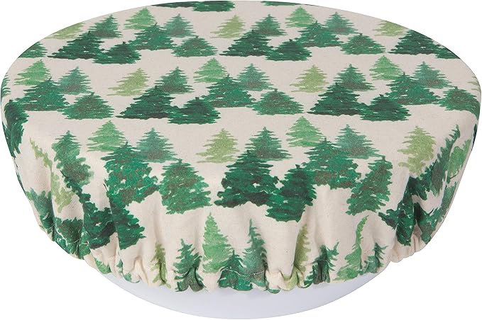 Now Designs Woods Save It Reusable Cotton Bowl Covers 7.5 and 9.25 inch, Set of 2