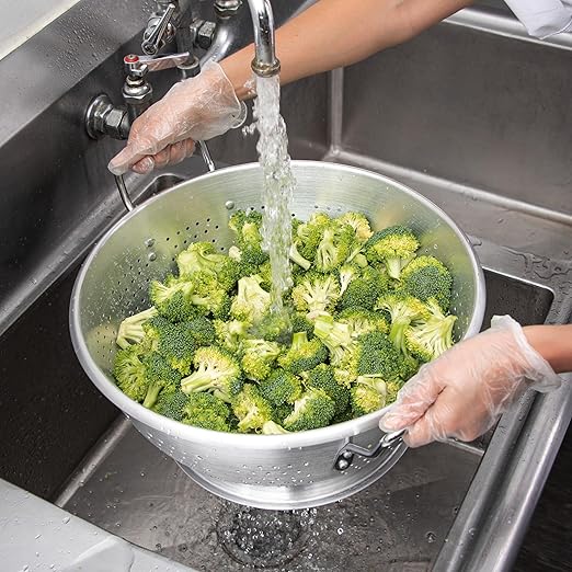 Carlisle FoodService Products 60279 Dura-Ware Standard Weight Commercial Colander, 11 Quart (Pack of 6)