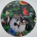 Andreas Silicone Bird House Non-Slip 10” Trivet & Pot Holder – Made in USA – 100% Cotton, Heat Resistant up to 600°F, Dishwasher Safe Hot Pad for Pots, Pans & Hair Tools, TRT-391