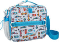 Bentgo Kids Prints Lunch Bag - Double-Insulated, Reusable, for Kids 3+, Adjustable Strap; Holds Lunch Box/Water Bottle/Snacks; Easy-Clean, Water-Resistant, Pockets (NEW Race Cars)