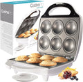 Mini Pie & Quiche Maker, Electric Baker Cooks 6 Small Quiches or Pies | Includes Dough Cutting Circle for Easy Measurement- Better than Tin Pan- Baking Dessert Gift for Her, Summer Brunch Must Have