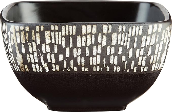 Elama’s Naina 16 Piece Double Bowl Stoneware Dinnerware Set