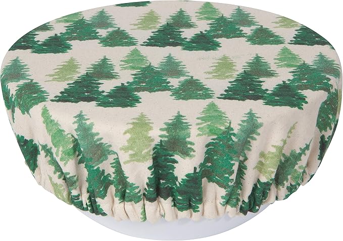 Now Designs Woods Save It Reusable Cotton Bowl Covers 7.5 and 9.25 inch, Set of 2