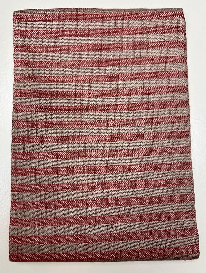 Vaxbo Lin 100% Linen Hand + Tea Towels | Made in Sweden | Different Sizes + Stunning Array of Colors - Storm + Little Storm (Red/Unbleached, Storm 50x70cm (19.5x28.5))