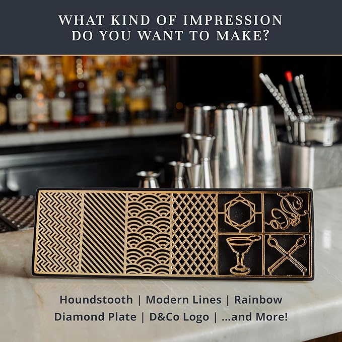 Death & Co Clear Ice Cube Maker Design Tray - Craft Modern Bourbon & Cocktails in 5 Seconds - Whiskey Mold Cube Ice Stamp – Bartender Accessories - Old Fashion Cocktails by Ash Harbor X Death and Co