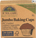 If You Care Unbleached Cupcake Liner Baking Cups - 24 Pack of 24-Count Boxes – Extra Large Jumbo Size - Made of Silicone Coated, Greaseproof Parchment Paper, Compostable Muffin Holders