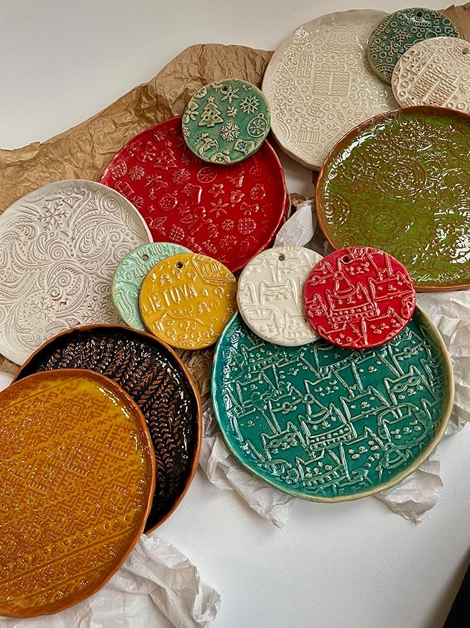 WINTER Embossing Rolling Pin for Christmas Cookies, Gingerbread, Shortbread by Algis Crafts