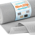 Songrey Non-Adhesive Drawer and Shelf Liner, Non Slip Cabinet Liners, Protect Kitchen Cupboard, Bathroom Drawers, Breathable, Thick Strong Grip mat (12IN x 10FT, Light Gray)