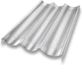 USA Pan Bakeware Aluminum Perforated Nonstick French Baguette Bread Pan, 3-Loaf