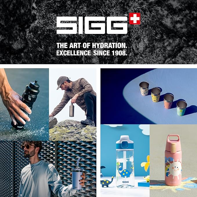 Sigg - Gemstone Lunch Box Obsidian - Stainless Steel - No Plastic - Dishwasher Safe - Leak-Proof - Reusable Food Containers - Black - Lunch To Go 27 Oz