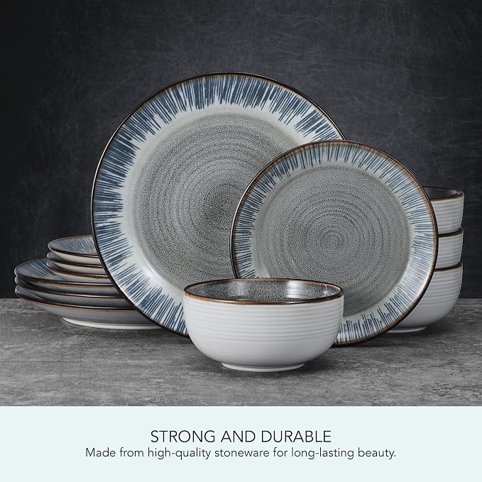 Pfaltzgraff Jaimie 12 Piece Dinnerware Set, Service for 4