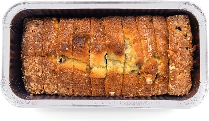 (100 Pack) Premium 2-LB Bread Loaf Baking Pans - 8.5" x 4.5" x 2.5" l Heavy Duty l Disposable Aluminum Foil Tins for Cakes Meatloaf Lasagna