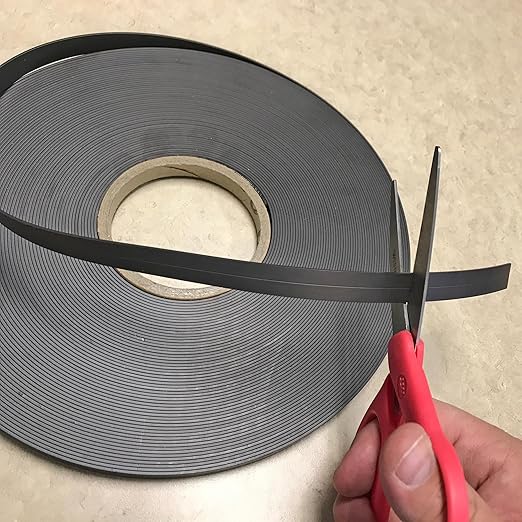 Master Magnetics Flexible Magnet Strip - One-Sided Magnetic Strip, Cuttable Magnet, 0.5" Wide, 0.06" Thick, 100 Feet, ZGN10PBX