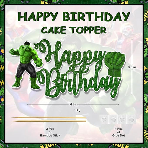 "HLK Happy Birthday Cake Topper – Vibrant, Durable & Reusable | Perfect for Parties – Add a Spark to Your Celebration! Order Today for a Memorable Event!"