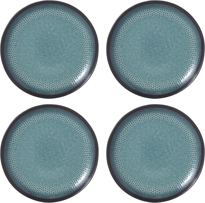 Pfaltzgraff 5267773 Maddox 12-Piece Dinnerware Set, teal