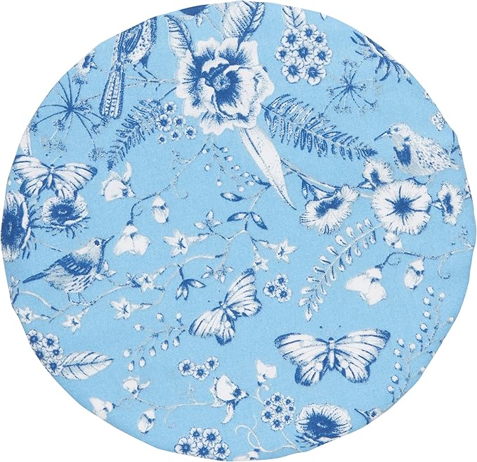 Now Designs Juliette Save It Reusable Cotton Bowl Covers 7.5 and 9.25 inch, Set of 2