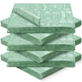 Outus 600 Pcs 12 x 12 Inch Deli Wax Paper Sheets Grease Resistant Tray Basket Liners Newsprint Paper Water and Grease Proof Sandwich Wrapping Square Hot Dog Wrapper for Food Baking (Sage Color)