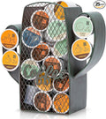 Made Easy Kit Coffee Pod Organizer - Home Coffee Bar Functional Décor - Café Station Countertop Storage Accessories (Cactus)