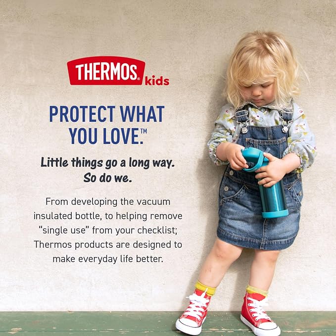 THERMOS FUNTAINER Water Bottle with Straw - 12 Ounce - Kids Stainless Steel Vacuum Insulated Water Bottle with Lid, Toy Story 5