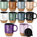 Jingmore 10 Pcs Christian Gift Bulk Religious Mugs with Bible Verse Coffee Cup 15oz for Teacher Nurse Women Men Church Member Employee Mom Dad Clergy Pastor(Boho Flower, Spanish)