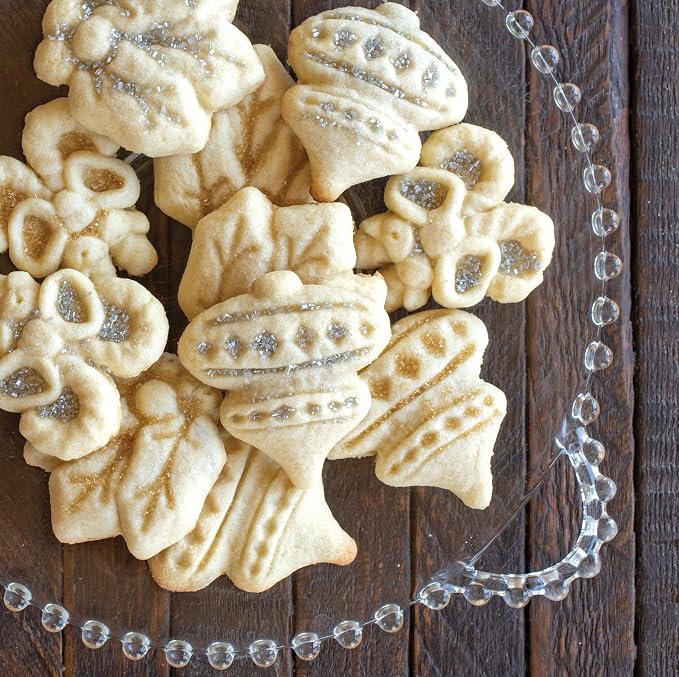 Nordic Ware Holiday Cookie Stamps (Set of 3), Sturdy Cast Aluminium Cookie Stamp Set, Cookie Press Set Made in the USA, Sturdy and Durable Biscuit Maker Press Set