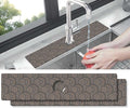 Kitchen Sink Splash Guard Faucet Mat -2 PC Super Absorbent Fast Drying Mat Sink Gadgets-Splash Guard Behind Faucet Drip Catcher for Kitchen(23.5" X 5.5" )
